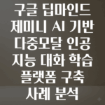 구글 딥마인드 제미니 AI 기반 다중모달 인공지능 대화 학습 플랫폼 구축 사례 분석